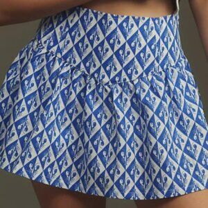 ANTHROPOLOGIE COREY LYNN CALTER LOBSTER LINEN COTTON SKORT LARGE USA NWOT